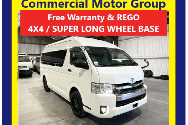 Hiace Super Long Wheelbase 4WD (SLWB) Central Coast – Toyota Hiace 4WD Vans for Campervan Travel, Business & Coastal Adventures