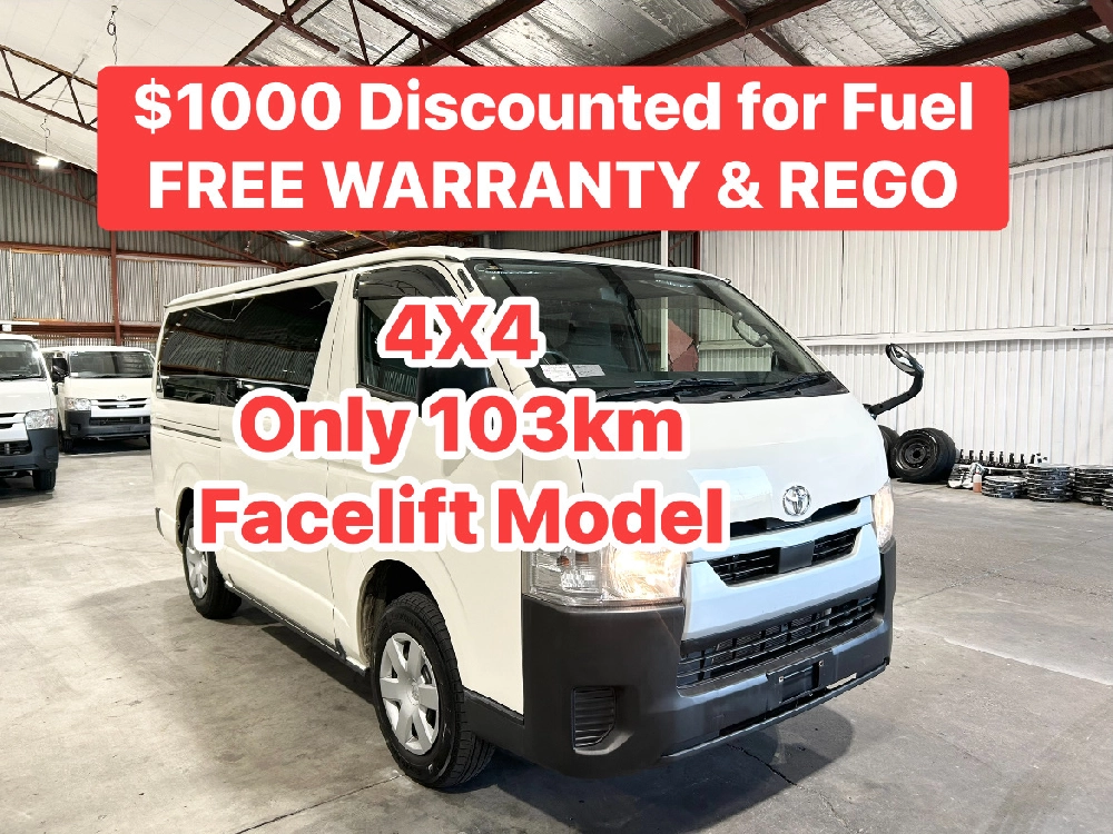 2021 Toyota Hiace Latest Facelift Model 103kms ONLY **$1000 DISCOUNTED for Fuel**