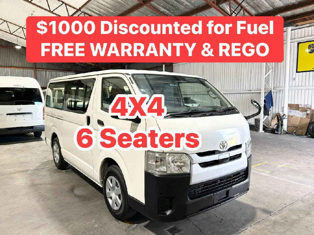 2018 Toyota Hiace = 4WD = 6 Seaters ** MID YEAR SUPER SALE**