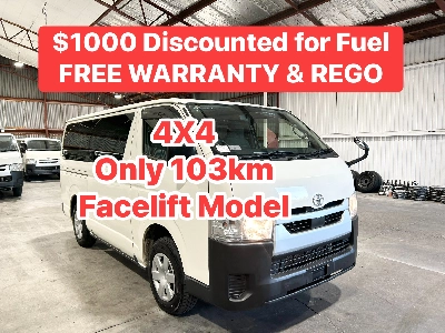 2021 Toyota Hiace Latest Facelift Model 103kms ONLY **$1000 DISCOUNTED for Fuel**